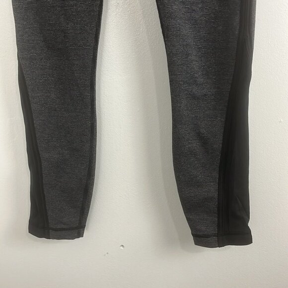 Lululemon Run Pace Wee Stripe Black Heathered Tights - Picture 5 of 10